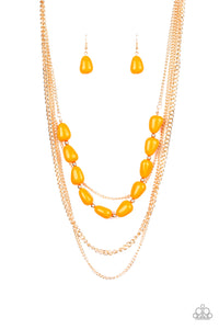 Paparazzi - Trend Status - Orange Necklace Set