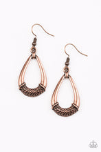 Load image into Gallery viewer, Paparazzi ~ Trending Texture ~ Copper Earrings