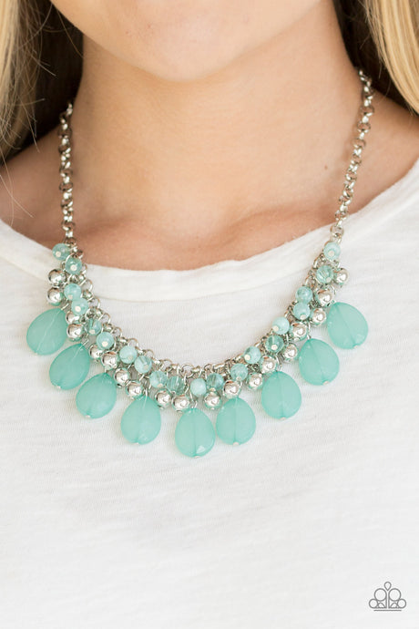 Paparazzi ~ Trending Tropicana ~ Green Necklace Set