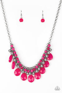 Paparazzi ~ Trending Tropicana ~ Pink Necklace Set