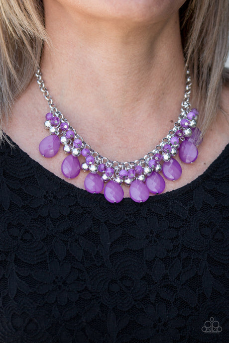 Paparazzi ~ Trending Tropicana ~ Purple Necklace Set