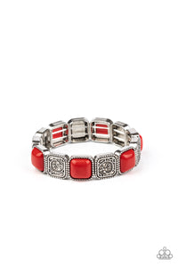 Paparazzi ~ Trendy Tease ~ Red Bracelet