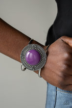 Load image into Gallery viewer, Paparazzi ~ Tribal Pop ~ Purple Cuff Bracelet