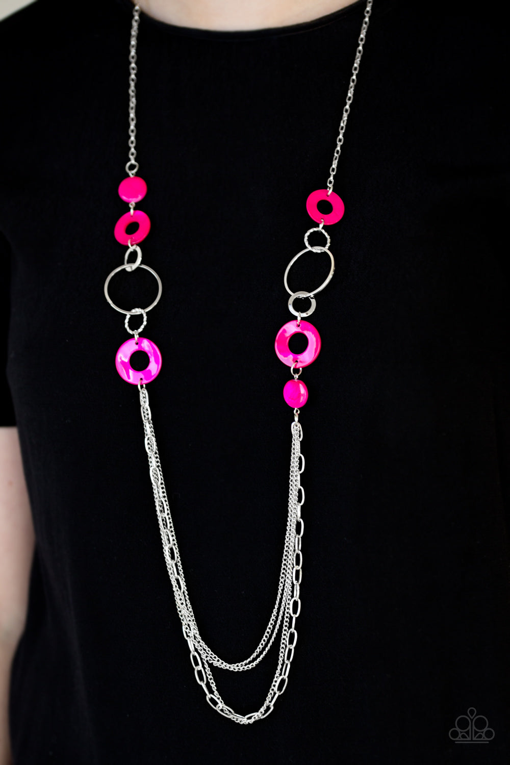 Paparazzi ~ Tropical Sunsets ~ Pink Necklace Set