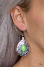 Load image into Gallery viewer, Paparazzi ~ Tropical Topography ~ Green Earrings