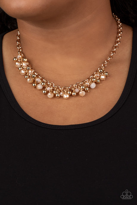 Paparazzi ~ Trust Fund Baby ~ Gold Necklace Set