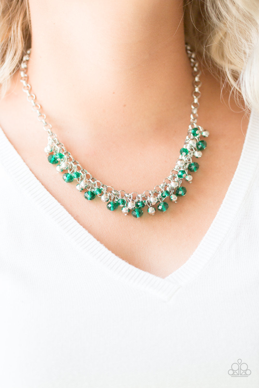 Paparazzi ~ Trust Fund Baby ~ Green Necklace Set