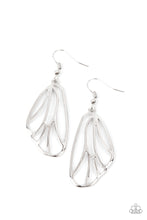 Load image into Gallery viewer, Paparazzi ~ Turn Into A Butterfly ~ Silver Earrings