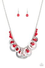 Load image into Gallery viewer, Paparazzi ~ Turn It Up ~ Red Necklace Set