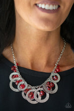 Load image into Gallery viewer, Paparazzi ~ Turn It Up ~ Red Necklace Set