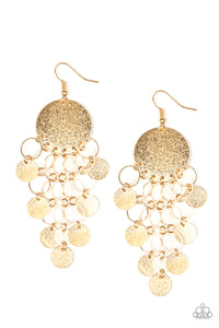 Paparazzi ~ Turn On The BRIGHTS ~ Gold Earrings