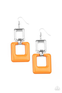 Paparazzi ~ Twice As Nice ~ Orange Earrings