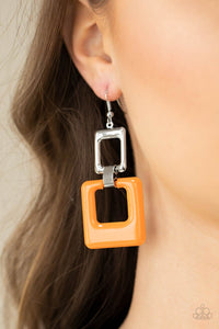 Paparazzi ~ Twice As Nice ~ Orange Earrings