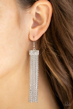 Load image into Gallery viewer, Paparazzi ~ Twinkling Tapestry ~ White Earrings