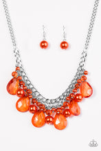 Load image into Gallery viewer, Paparazzi - Twinkly Typhoon - Orange Necklace Set