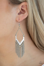 Load image into Gallery viewer, Paparazzi ~ Unchained Fashion ~ Silver Earrings