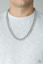 Load image into Gallery viewer, Paparazzi ~ Undefeated ~ Men&#39;s  Silver Urban Necklace  and Bracelet Set