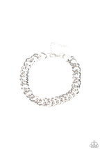 Load image into Gallery viewer, Paparazzi ~ Undefeated ~ Men&#39;s  Silver Urban Necklace  and Bracelet Set