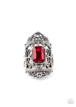 Load image into Gallery viewer, Paparazzi ~ Undefinable Dazzle ~ Red Ring with Stretchy Band (Life of the Party Exclusive)