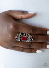 Load image into Gallery viewer, Paparazzi ~ Undefinable Dazzle ~ Red Ring with Stretchy Band (Life of the Party Exclusive)