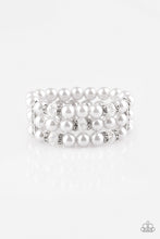 Load image into Gallery viewer, Paparazzi ~ Undeniably Dapper ~ Silver  Pearl Bracelet