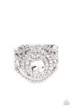 Load image into Gallery viewer, Paparazzi ~ Understated Drama ~ White Ring with Stretchy Band