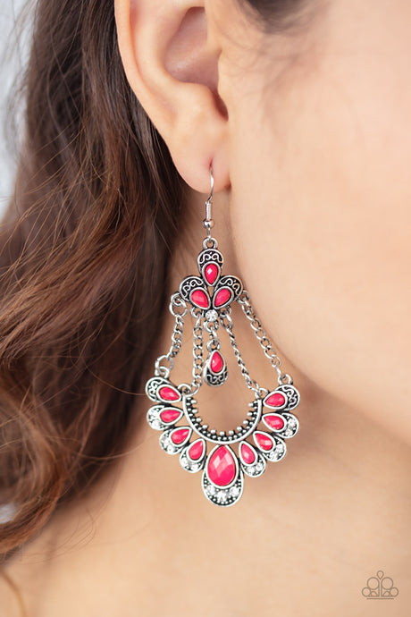 Paparazzi ~ Unique Chic ~ Pink Earrings