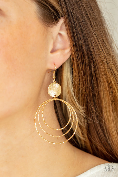 Paparazzi ~ Universal Rehearsal ~ Gold Earrings