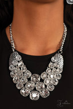 Load image into Gallery viewer, Paparazzi ~ &quot;Unstoppable&quot; ~ ZI Collection ~ White Rhinestone Necklace Set