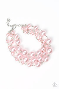 Paparazzi ~ Until The End Of TIMELESS ~ Pink Pearl Bracelet