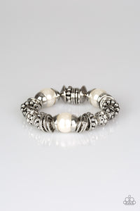 Paparazzi ~ Uptown Tease ~ White Pearl Bracelet