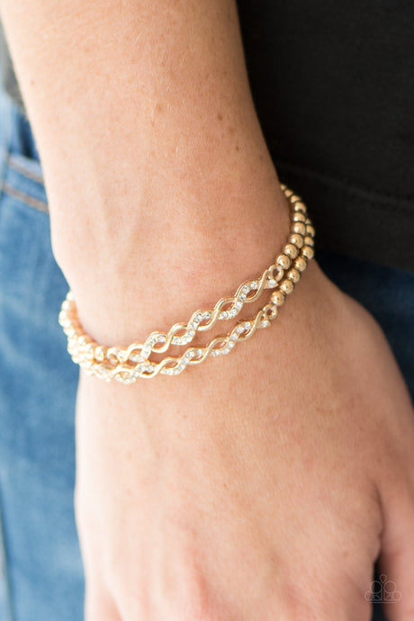 Paparazzi ~ Uptown Utopia ~ Gold Bracelet
