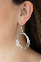 Load image into Gallery viewer, Paparazzi ~ Urban-Spun ~ Silver Earrings