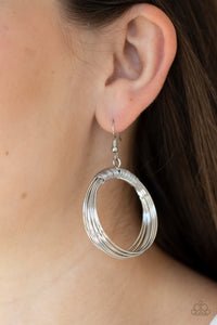 Paparazzi ~ Urban-Spun ~ Silver Earrings