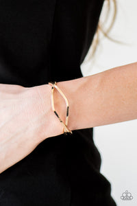 Paparazzi - Urban Refinery - Gold Cuff Bracelet