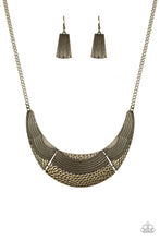 Load image into Gallery viewer, Paparazzi ~ Utterly Untamable ~ Brass Necklace Set