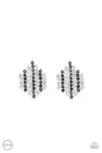 Paparazzi - Vegas Vega - Silver Clip-On Earrings - Klassy Jewelz Boutique