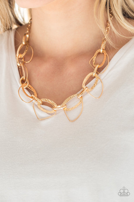 Paparazzi ~ Very Avant-Garde ~ Gold Necklace Set