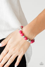 Load image into Gallery viewer, Paparazzi ~ The Big-Leaguer ~ Pink Necklace and Bracelet Set