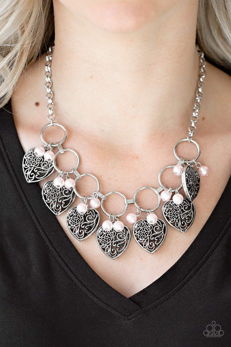Paparazzi ~ Very Valentine ~ Pink Necklace Set