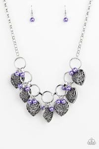 Paparazzi ~ Very Valentine ~ Purple Necklace Set