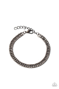Paparazzi ~ Valiant Victor ~ Men's Black Urban Necklace and Bracelet Set