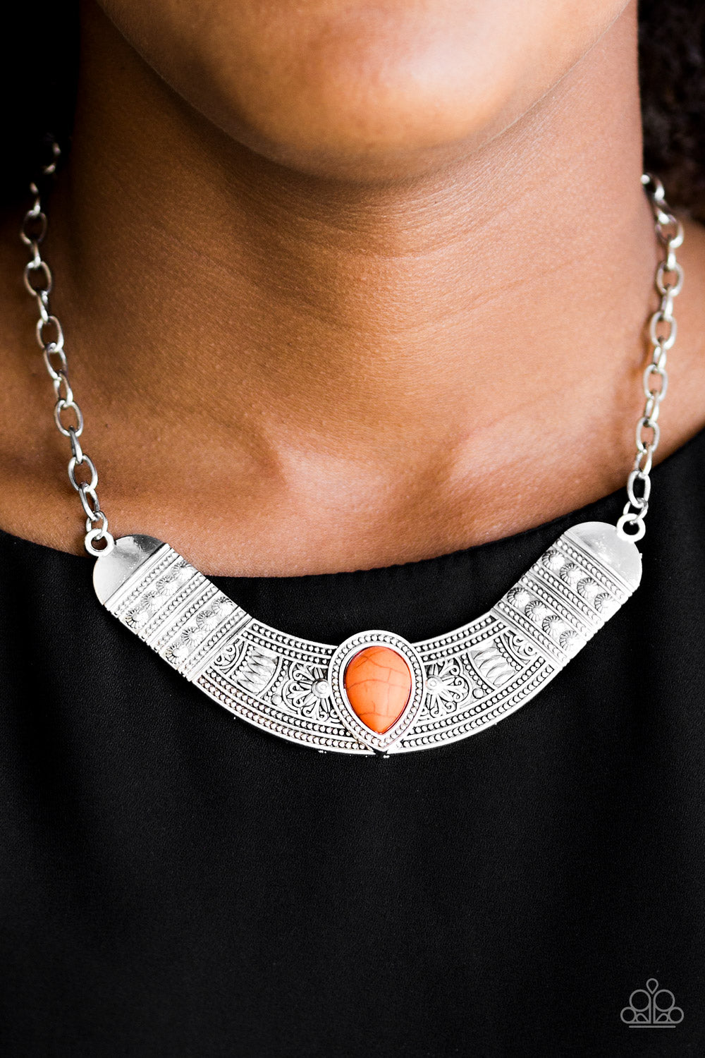 Paparazzi ~ Very Venturous ~ Orange Necklace and Bracelet Set