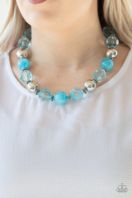 Paparazzi ~ Very Voluminous ~ Blue Necklace Set