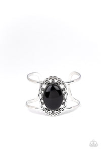 Paparazzi ~ Vibrantly Vibrant ~ Black Cuff Bracelet
