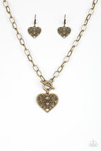 Load image into Gallery viewer, Paparazzi ~ Victorian Romance ~ Brass Necklace Set