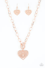 Load image into Gallery viewer, Paparazzi ~ Victorian Romance ~ Rose Gold Necklace Set