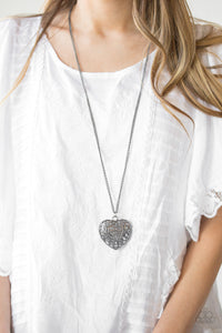 Paparazzi ~ Victorian Virtue ~ Black Gunmetal Necklace Set