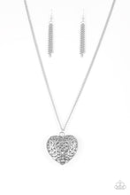 Load image into Gallery viewer, Paparazzi ~ Victorian Virtue ~ Silver Necklace Set