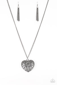Paparazzi ~ Victorian Virtue ~ Silver Necklace Set